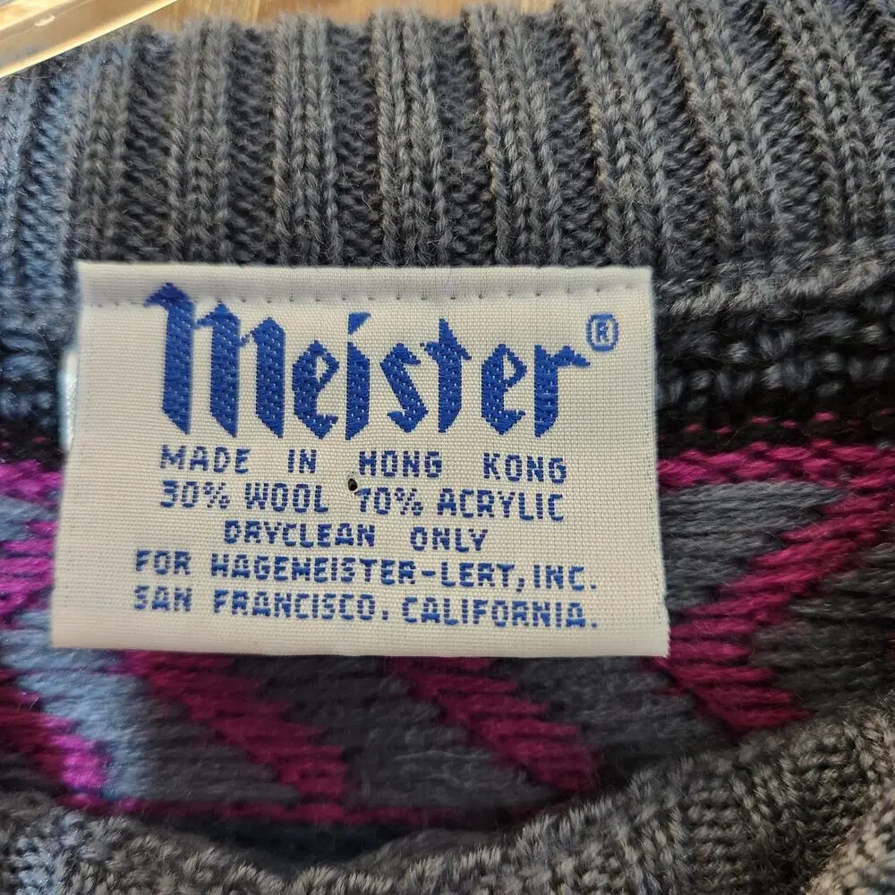 Meister Vintage Retro Men's Sweater
